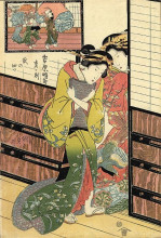 Копия картины "yoshiwara" художника "утагава кунисада"