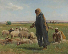 Репродукция картины "arab shepherds" художника "бейтс дэвид"