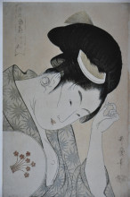 Картина "from the series kasen koi no bu" художника "утамаро китагава"
