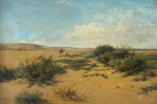 Репродукция картины "the border of the nile valley" художника "бейтс дэвид"