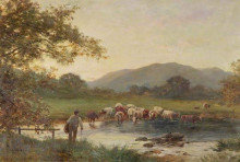 Копия картины "crossing the severn" художника "бейтс дэвид"