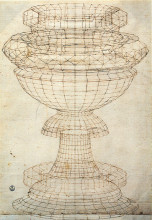Копия картины "ваза в перспективе" художника "уччелло паоло"