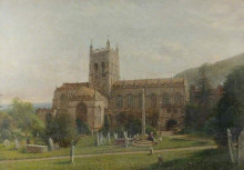 Репродукция картины "malvern priory, worcestershire" художника "бейтс дэвид"