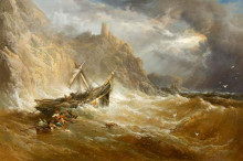 Репродукция картины "shipwreck" художника "уэбб джеймс"
