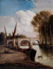 Репродукция картины "richmond bridge, surrey" художника "уэбб джеймс"