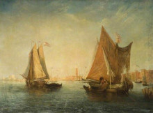 Копия картины "venetian canal scene" художника "уэбб джеймс"