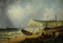 Копия картины "coast scene" художника "уэбб джеймс"