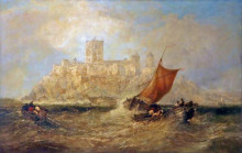 Картина "bamburgh castle" художника "уэбб джеймс"