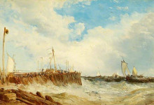 Репродукция картины "on the coast of holland" художника "уэбб джеймс"