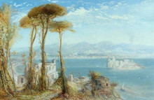 Репродукция картины "the bay of naples" художника "уэбб джеймс"
