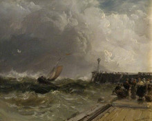 Копия картины "a coastal scene" художника "уэбб джеймс"