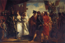 Репродукция картины "the burghers of calais" художника "уэст бенджамин"