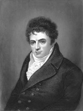 Копия картины "portrait engraving of robert fulton, steamboat innovator" художника "уэст бенджамин"