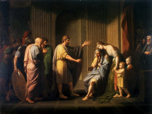 Картина "cleombrotus ordered into banishment by leonidas ii, king of sparta" художника "уэст бенджамин"