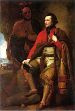 Картина "portrait of colonel guy johnson and karonghyontye" художника "уэст бенджамин"