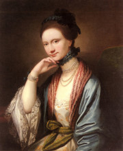 Картина "portrait of ann barbara hill medlycott" художника "уэст бенджамин"