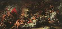 Копия картины "death on the pale horse" художника "уэст бенджамин"