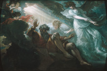 Копия картины "moses shown the promised land" художника "уэст бенджамин"