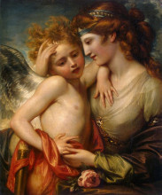 Картина "venus consoling cupid stung by a bee" художника "уэст бенджамин"