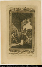 Репродукция картины "a conference held between some indian chiefs and colonel bouquet, in the year 1764" художника "уэст бенджамин"