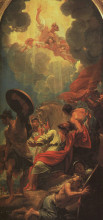 Репродукция картины "central panel of a triptych (study for a window at st. paul&#39;s church, birmingham)" художника "уэст бенджамин"