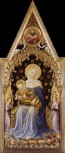 Репродукция картины "quaratesi altarpiece, virgin and child" художника "фабриано джентиле да"