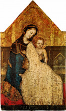 Репродукция картины "madonna with child gentile da fabriano" художника "фабриано джентиле да"