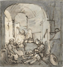 Репродукция картины "saint peter being freed from prison" художника "фабрициус карел"