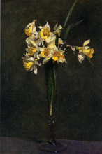 Копия картины "yellow flowers (also known as coucous)" художника "фантен-латур анри"