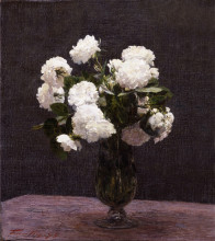Копия картины "white roses" художника "фантен-латур анри"