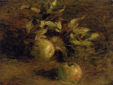 Репродукция картины "apples" художника "фантен-латур анри"