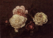 Копия картины "flowers roses" художника "фантен-латур анри"