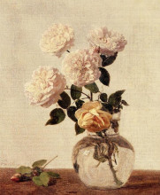 Копия картины "roses" художника "фантен-латур анри"