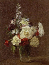 Копия картины "mixed flowers" художника "фантен-латур анри"