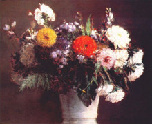 Репродукция картины "autumn bouquet" художника "фантен-латур анри"