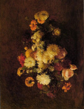 Картина "bouquet of flowers" художника "фантен-латур анри"