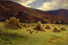 Картина "harvesting, forest of birse, aberdeenshire" художника "фаркухарсон джозеф"