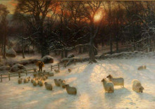Копия картины "the shortening winter&#39;s day is near a close" художника "фаркухарсон джозеф"