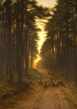 Картина "now came still evening on" художника "фаркухарсон джозеф"