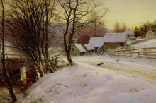 Копия картины "a winter&#39;s morning" художника "фаркухарсон джозеф"