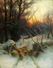 Копия картины "the sun had closed the winter day" художника "фаркухарсон джозеф"