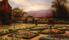 Репродукция картины "the garden at finzean, aberdeenshire" художника "фаркухарсон джозеф"