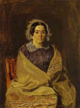 Репродукция картины "portrait of n. p. chernyshova" художника "федотов павел"