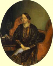 Репродукция картины "portrait of amalia legrand" художника "федотов павел"