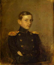 Картина "portrait of m. p. zhdanovich" художника "федотов павел"