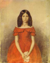 Картина "portrait of n. p. zhdanovich as a child" художника "федотов павел"