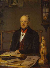 Копия картины "portrait of p. v. zhdanovich" художника "федотов павел"