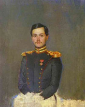 Репродукция картины "portrait of second captain vannovsky" художника "федотов павел"