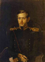 Копия картины "portrait of s. s. krylov" художника "федотов павел"
