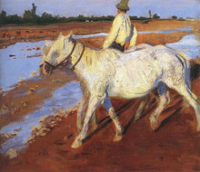 Копия картины "horses" художника "ференци карой"